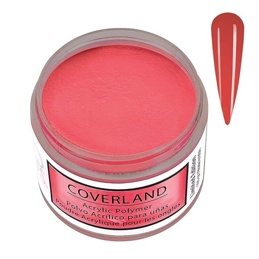 Tones Coverland Acrylic Nail Powder "Hibiscus Flame" - Limited Edition Acrylic Powder for Nail Design, Sculpting, and Masking Nail Bed Imperfections - (1.5 Oz)