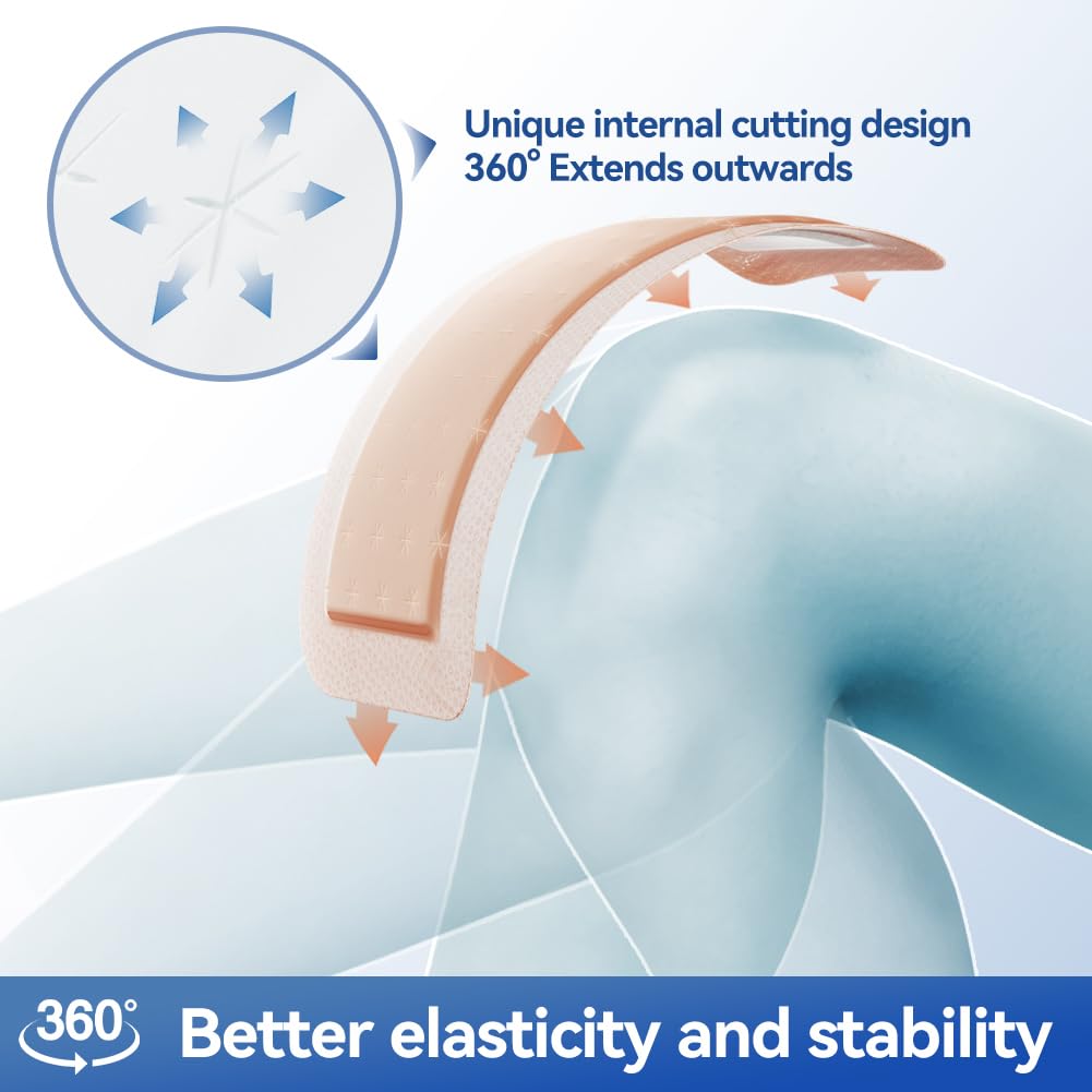 Dimora Silicone Ultra Absorbent Dressing Pads - Adhesive Wound Bandage with Gentle Border, Waterproof Soft Gauze for Post Surgical and Bed Sore Exudate Management 4"X 8" 10 Packs