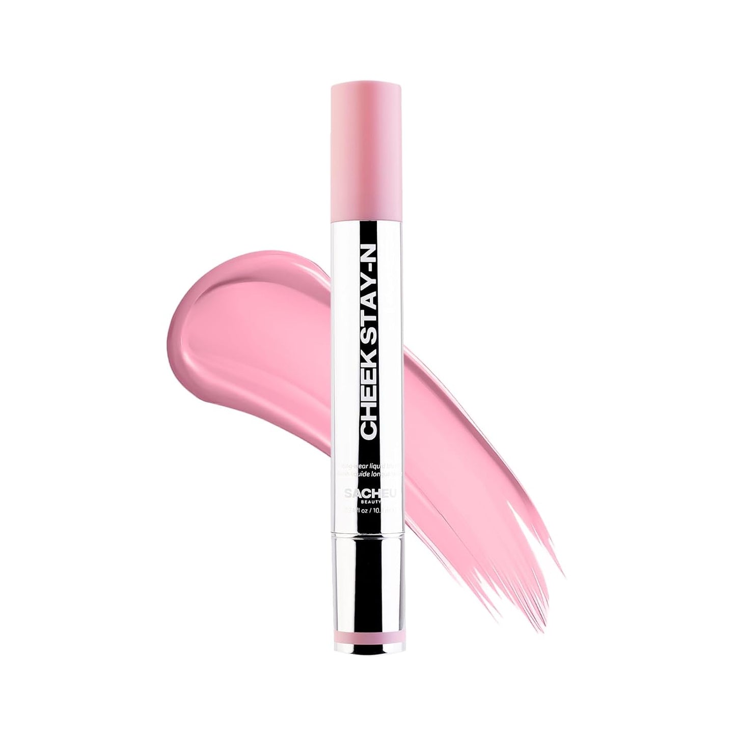 Sacheu Cheek STAY-N Liquid Blush for Cheeks — High Pigment, Buildable, Lightweight Cream Blush Infused With Squalane, for Dewy & Radiant Flushed Cheeks — Long-lasting & Cruelty Free, I'm Cute