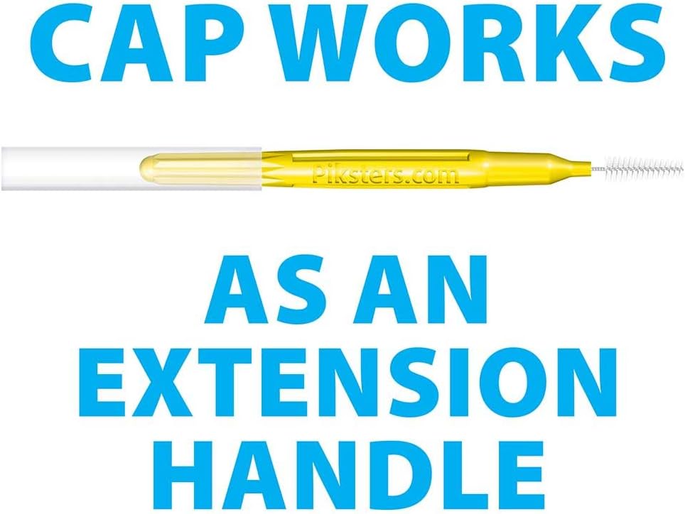 Piksters Interdental Brushes, Size 3, 100 Count (10 x 10 Packs), Interdental Tooth Brush for Medium Gaps, Gum Soft Bristles for Plaque Removal, Safe for Braces (100 pk)