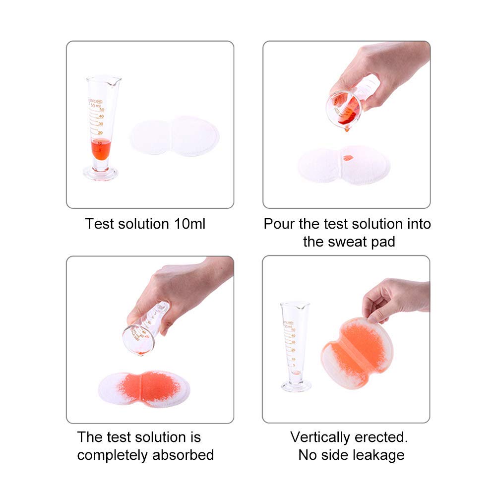 Large Underarm Sweat Pads for Women and Men Fight Hyperhidrosis [50 PCS], CANAGROW Disposable Armpit Sweat Pads Comfortable Unflavored, Non Visible, Extra Adhesive, Sweat Free Armpit Protection