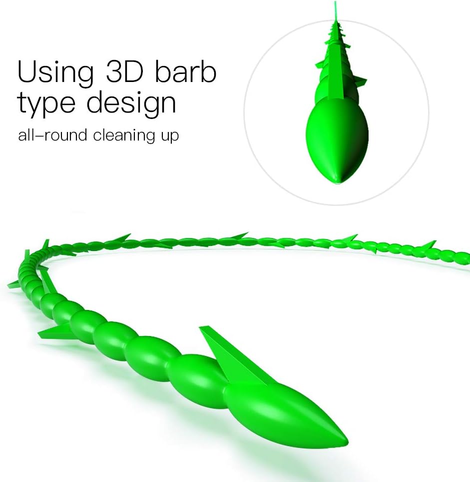 5 in 1 Compatible for Drain Snake Hair Drain with 5 Packs Drain Auger Clog Remover Cleaning Tool (Green)