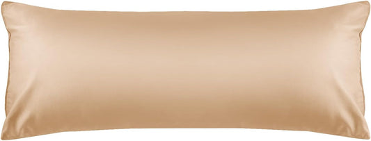 Warmstar Cotton Body Pillow Cover 1 Pack, 600 Thread Count Body Pillow case 20"x54", Long Body Pillow Case Cover Soft Breathable with Envelope Closure,Khaki