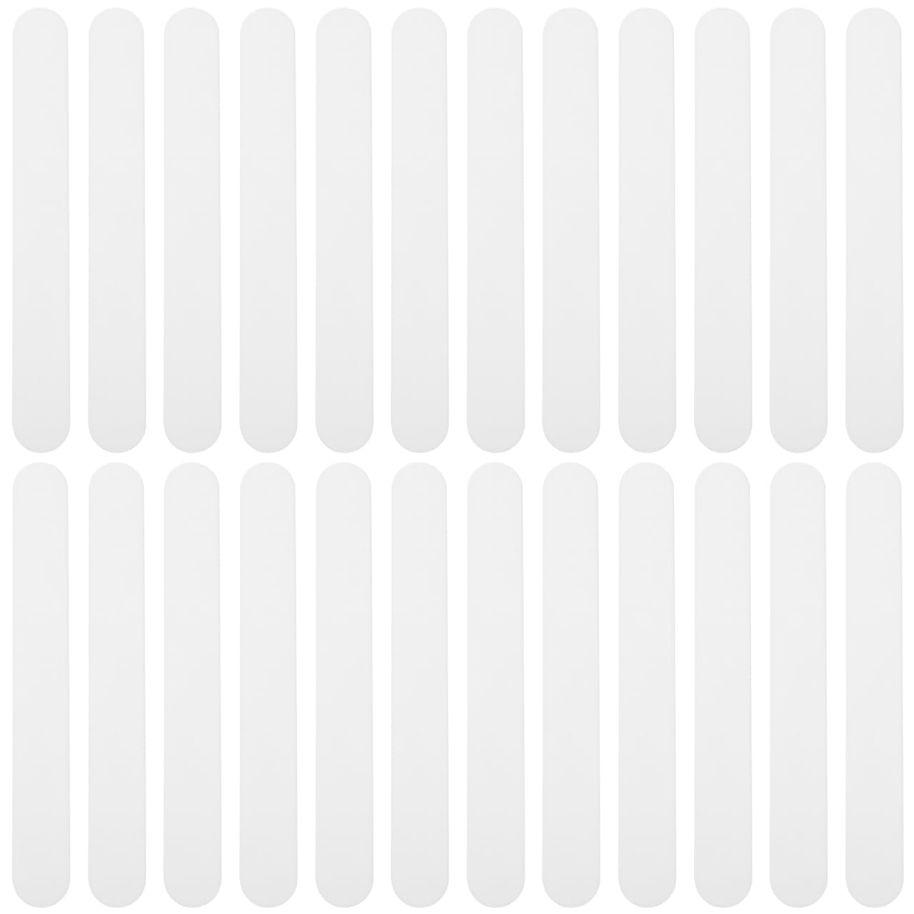 25pcs Tongue Depressors Tongue Stir Sticks, Reusable Applicator Stirring Stick Tool for Laboratory, White Plastic Spatula Scraper