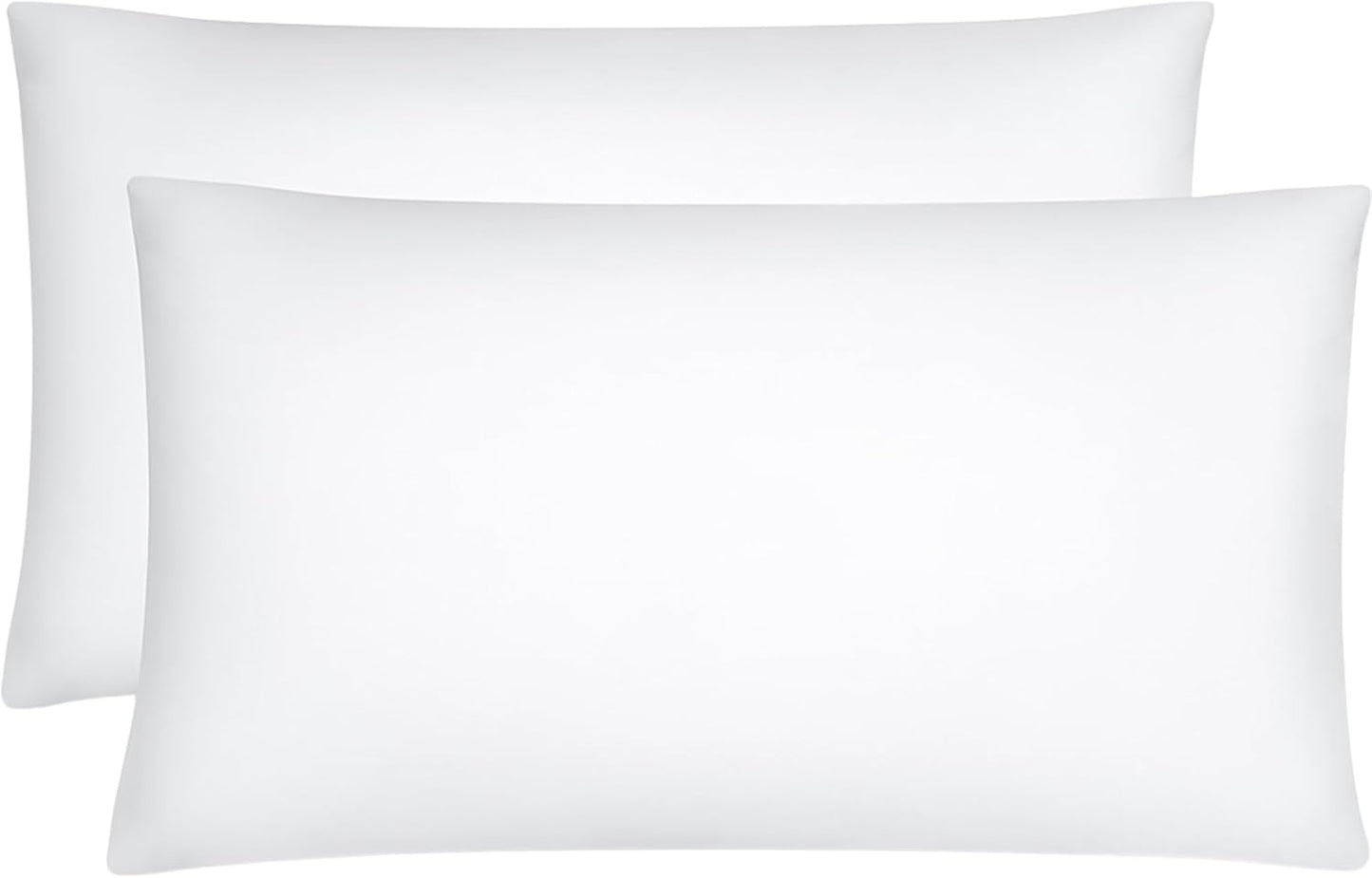 Lavish Comforts® Cooling Pillowcase Set – Cold Touch SleepCool™ Fabric with Silver-Infused Ions, Ultra-Smooth, Breathable, Hypoallergenic, Skin-Friendly, Hair-Safe – King White Pillow Cases (Set of 2)
