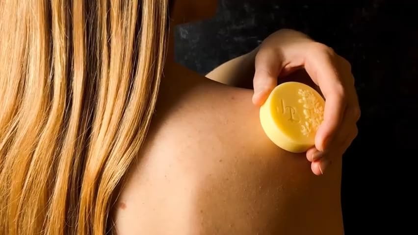 Just Bee Lotion Bar 100% Natural Organic Naturally Gathered Beeswax Patchouli Geranium