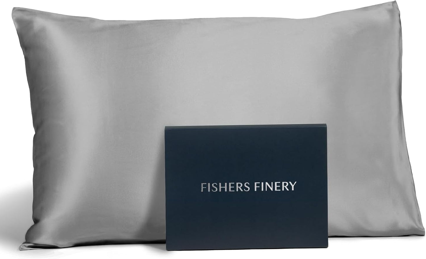 Fishers Finery 25mm 100% Pure Mulberry Silk Pillowcase (Silver King)