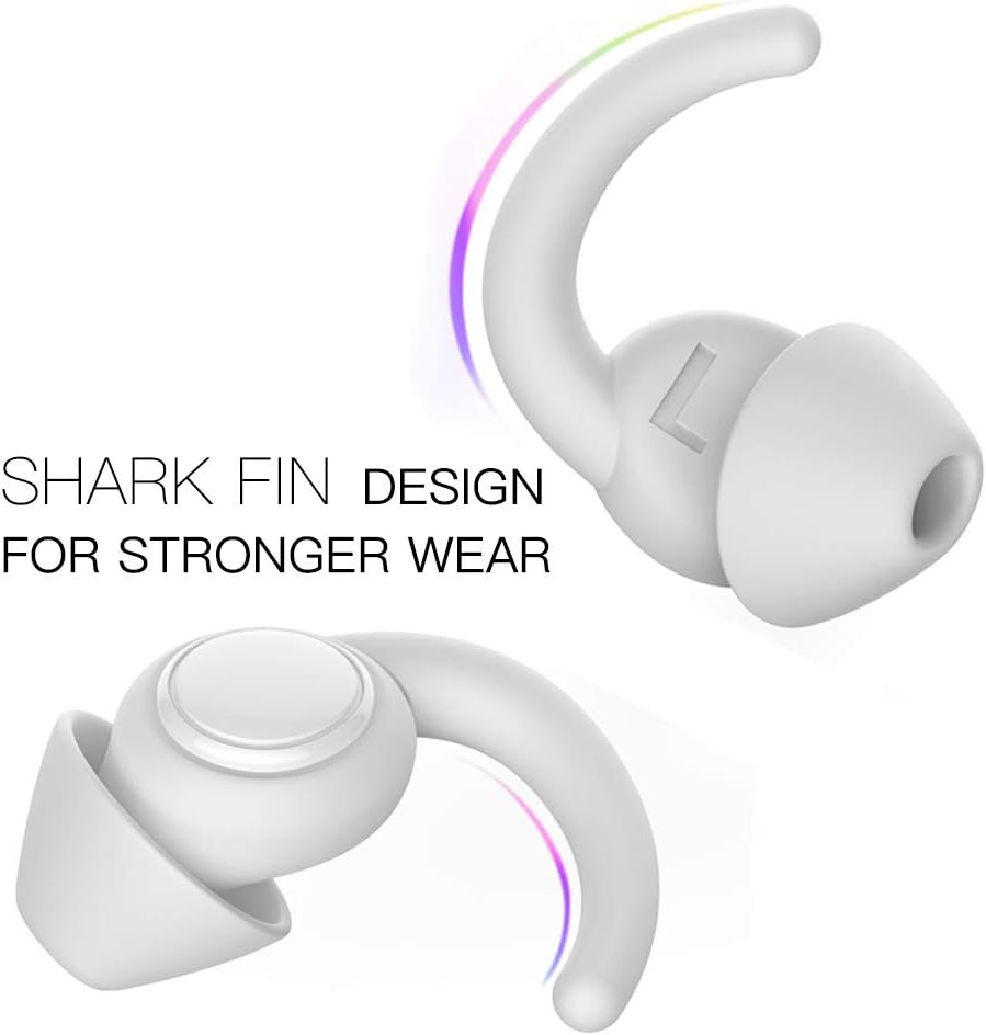 Ear Plugs for Sleeping, Noise Reduction Reusable Earplugs for Sleep, Hearing Protection Soft Comfy Silicone Ear Plugs for Concerts, Focus, Travel, Work, 33dB Noise Cancelling (BLACKGREY5)