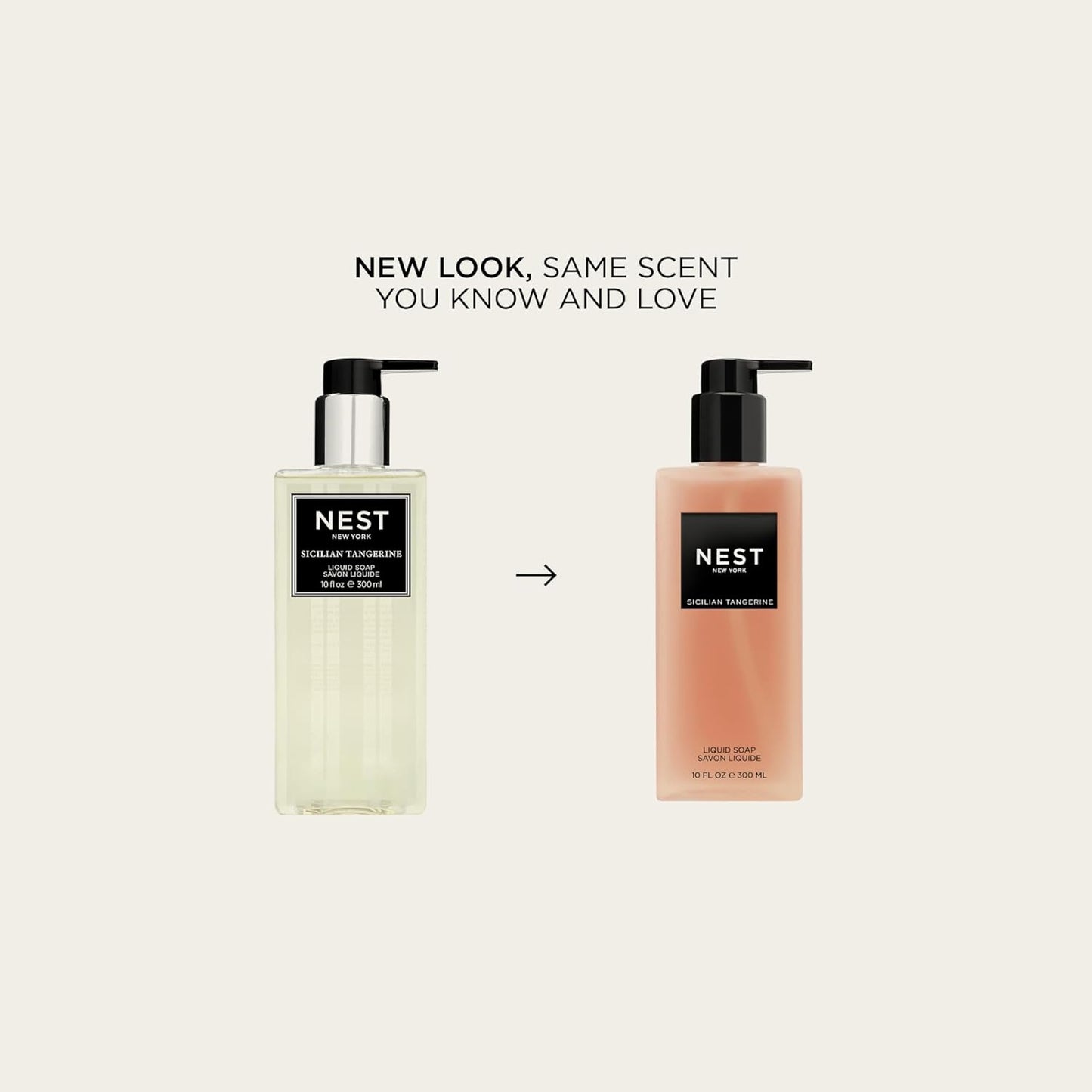 NEST New York Liquid Soap, Sicilian Tangerine - 10 fl oz - Cleanses & Nourishes Skin - Approx. 300 Pumps Per Bottle - Gluten Free & Cruelty Free