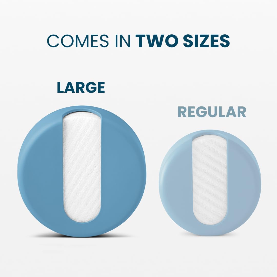 LastRound® 7 Sustainable Reusable Cotton Rounds for Facial Cleansing – Zero-Waste Eco-Friendly Makeup Remover Pads for All Skin Types with Travel Storage Case