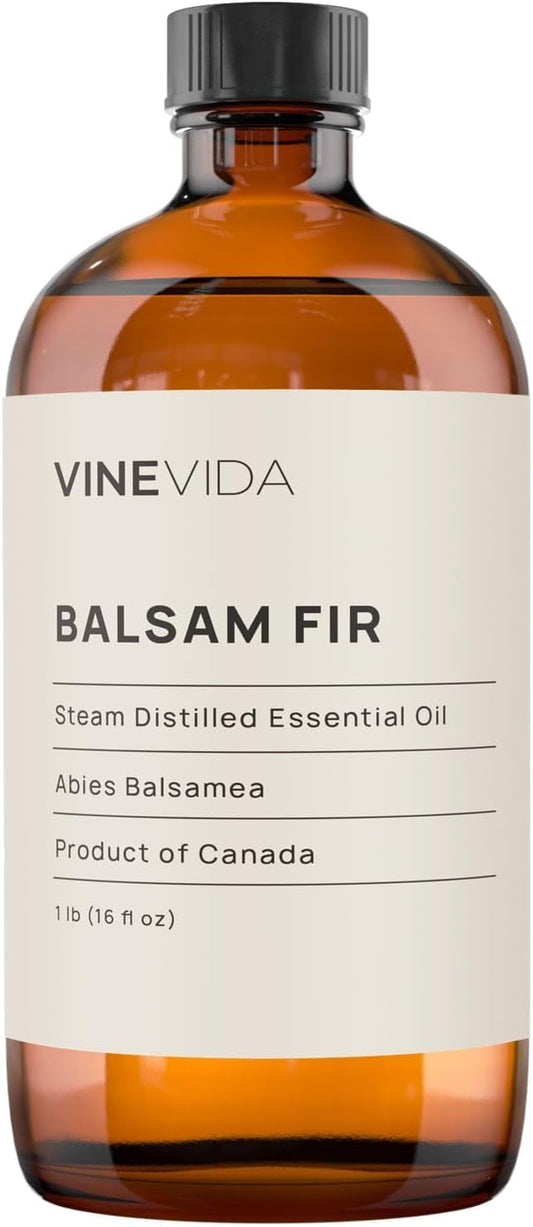 VINEVIDA Balsam Fir Essential Oil 16 oz - Pure, Undiluted