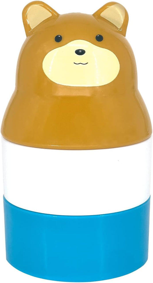 Sunscreen Applicator, Blue Bear Refillable Roll on Sponge Sunscreen Holds 2.5fl oz for Kids Women Men Outdoor Mess Free Portable Travel