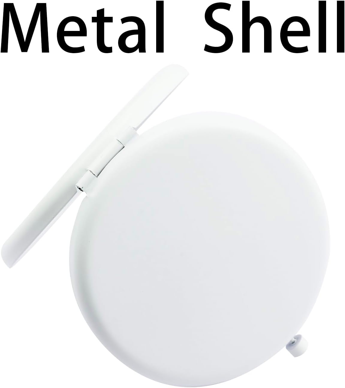 Compact Mirror, Pocket Travel Makeup Mirror for Purse, Metal Round Shell, 2-Sided 1X/2X Magnifying, Portable, Folding, Handheld, White,18 Pack
