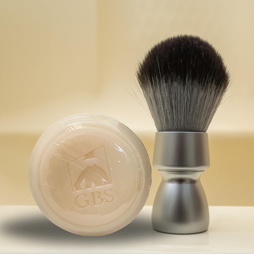 Men’s Shaving Soap Set - 3 Pack Natural Fragrance Free Shave Bars with Shea Butter for Sensitive Skin, Rich Lather, Razor Burn Relief