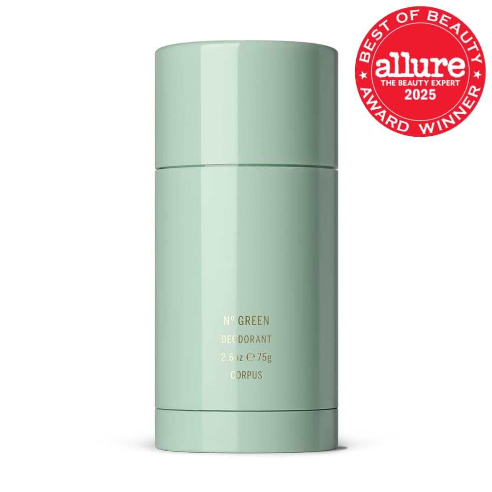 CORPUS - Natural Deodorant Stick For Sensitive Skin | Aluminium + Baking Soda Free | Unisex, Non-Toxic, Made In The USA (Nº Green)