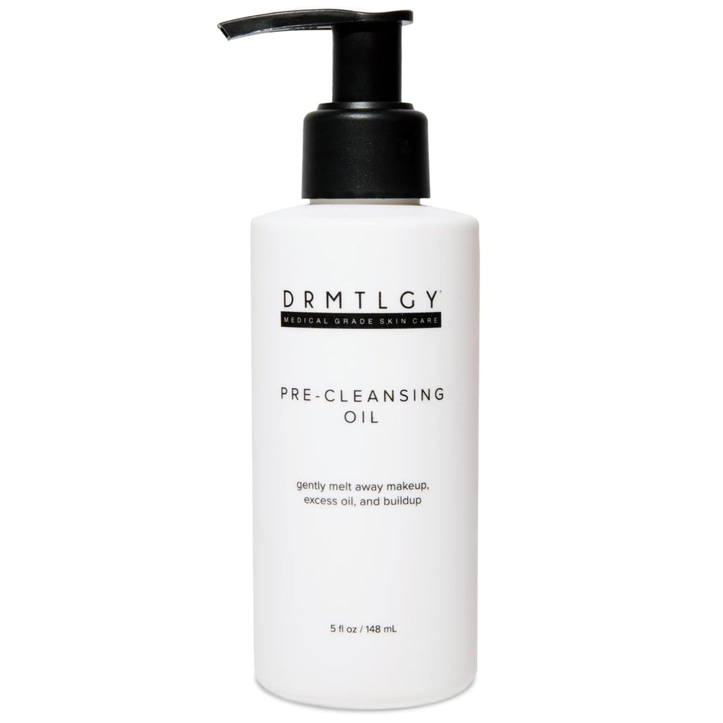 DRMTLGY Pre-Cleansing Oil - Makeup Remover Oil to be Paired with Facial Cleanser - Cleanser for Face - Melts Mascara, Makeup, & Preps for Cleansing, 5 fl oz