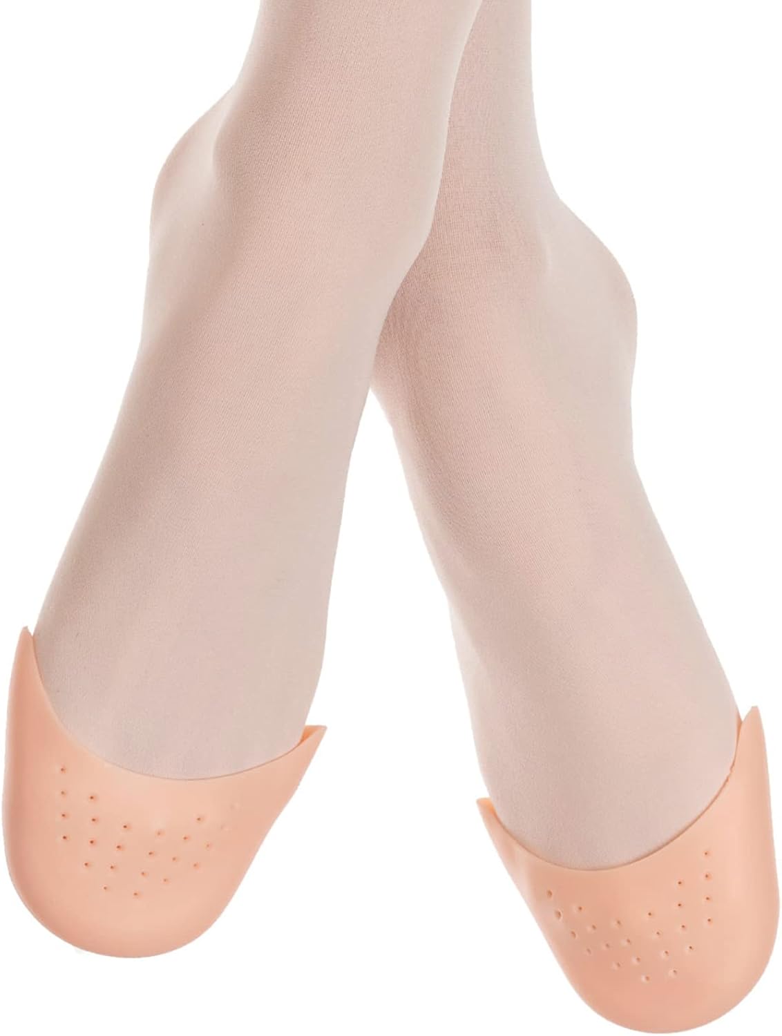 DANCEYOU Dance Toe Pads Gel Toe Covers Ballet Pointe Shoes High Heels Toe Caps for Women Girls 1 Average Size