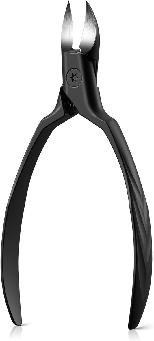 FERYES 25° Edge Toenail Clippers for Thick Nails for Seniors, Heavy Duty Nail Clippers for Ingrown Toenails