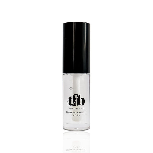 Trust Fund Beauty - Better Than Therapy Lip Oil - Clear, Softening, Moistening, 3mL, 0.1 oz. Vegan, Cruelty-Free, Nontoxic
