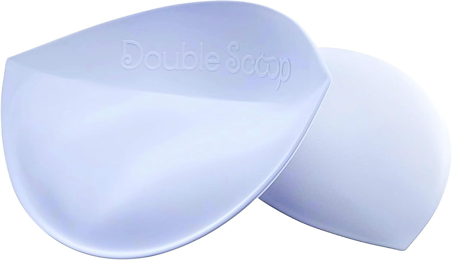 Double Scoop® Push Up Inserts w/Bonus Tape Sticky Strips, Instant Breast Implants, Replacement Bra Pads