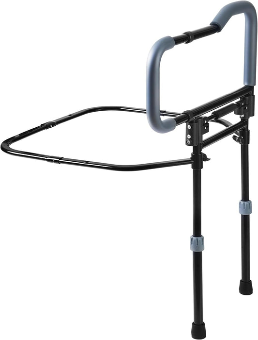 Bed Rail for Senior & Elderly and People Falling Out of Bed – Adjustable & Foldable Bed Assist Handle Safety Rail