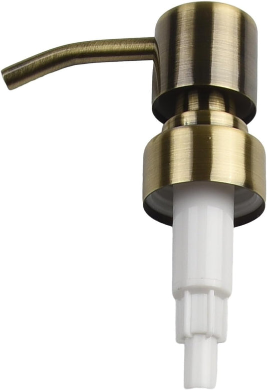Metal Soap Dispenser Pump Head Replacement Pump for Your Soap or Lotion Dispenser, 304 Stainless Steel Replacement Pump for Liquid Hand Soap Dispensers(Bronze 1)