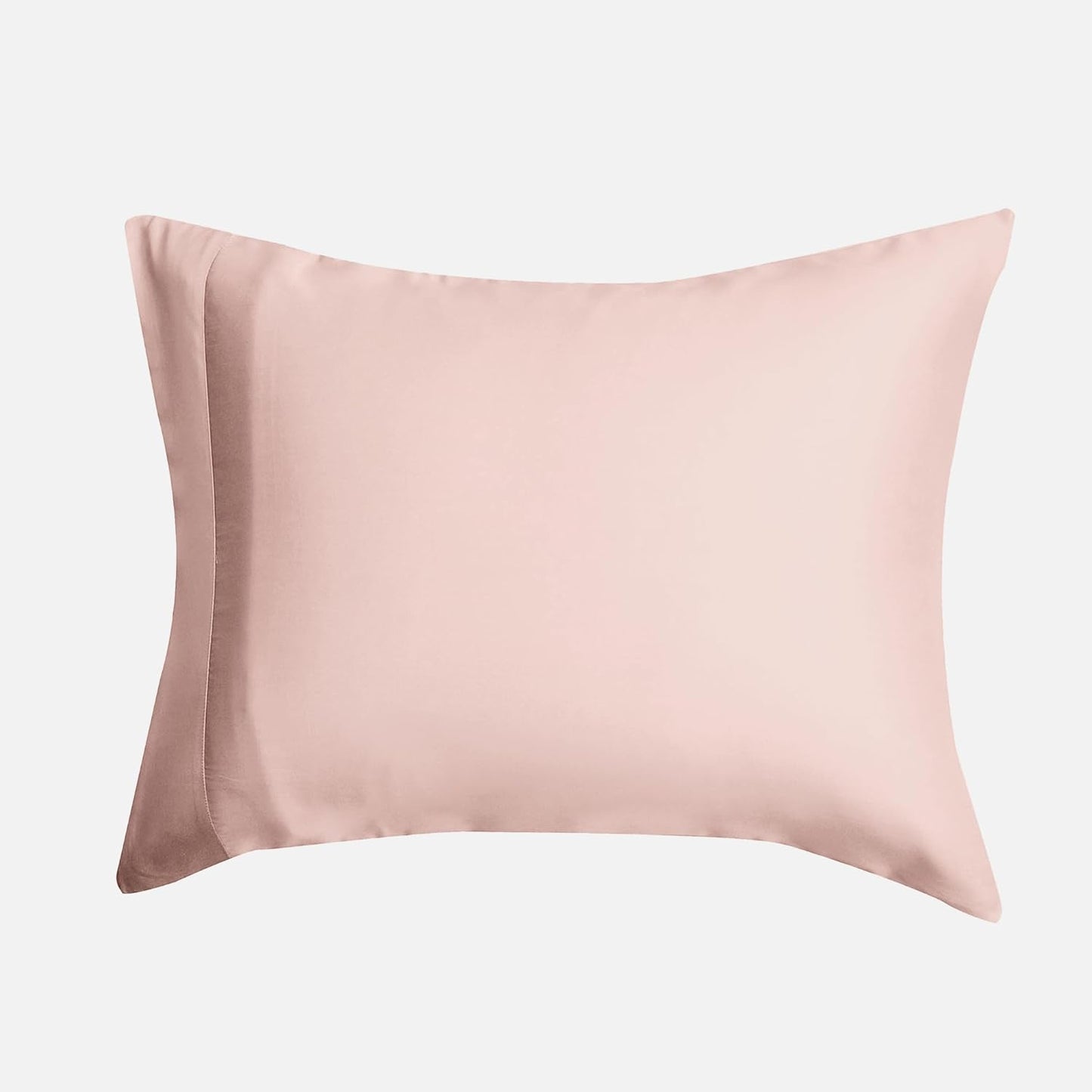 DOZ Pillowcase Set, 100% Viscose derived from Bamboo, Organically Grown, Buttery Soft, Silky, Breathable, Cooling, Oeko-TEX, High GSM, 2-Pack, Envelope Closure (King, Blush)