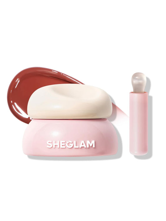 SHEGLAM Hydra Jelly Pocket Lip Jam Hydrating Nourishing Lip Gloss Moisturizing Lip Makeup-Fig Flirt
