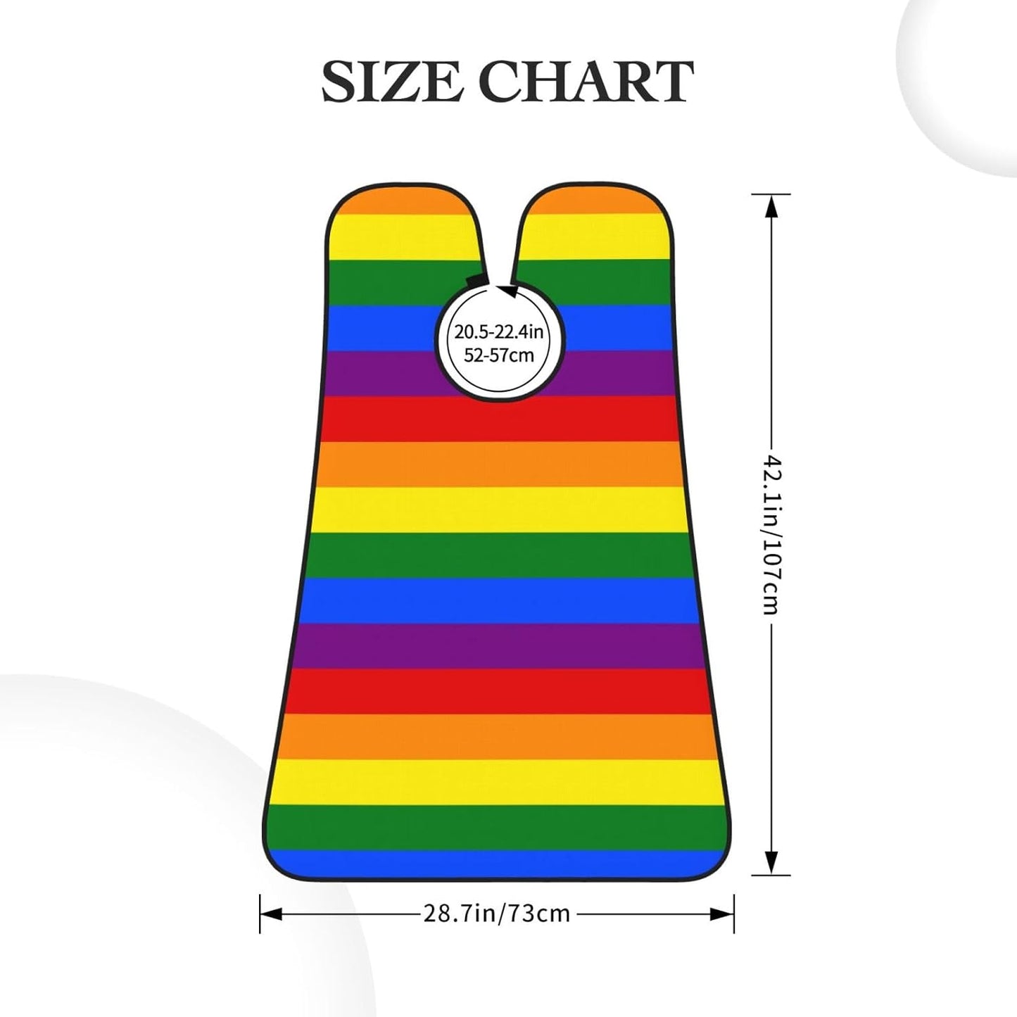 Non-Stick Beard Shaving Bib, Hair Catcher Apron with Suction Cups, Waterproof Grooming Tool for Men Husband, LGBT Pride Flag Rainbow Shave Bib
