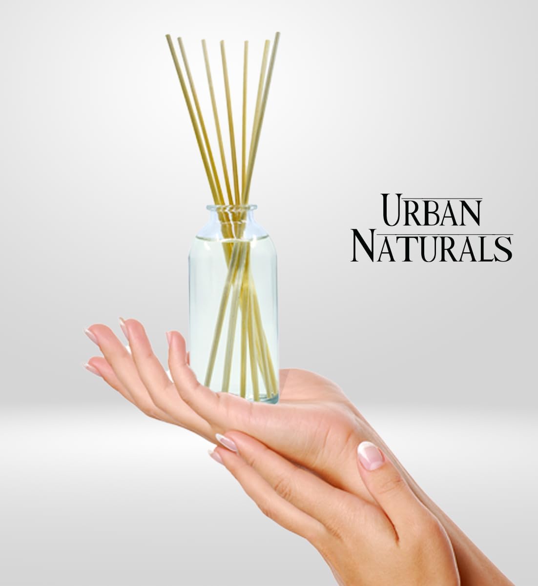 Urban Naturals Ocean Rose Reed Diffuser Set | Made with Essential Oils & Real Botanicals | Salty Mist, Lemongrass, Geranium, Rose, Basil, Honey & Sandalwood | Made in The USA