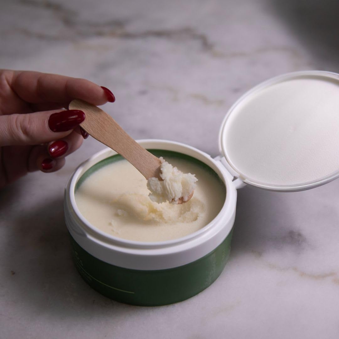 emerginC Scientific Organics Ginger-Lime Sugar Scrub - Exfoliating Body Scrub with Vitamin E + Moisturizing Shea Butter, Ginger Root Oil + Coconut Oil - Removes Dead Skin (8 oz)