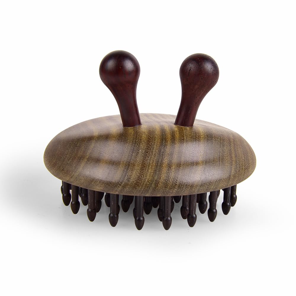 TAN MUJIANG Massage Hair Comb Hair Brush Round Shape (Snail)