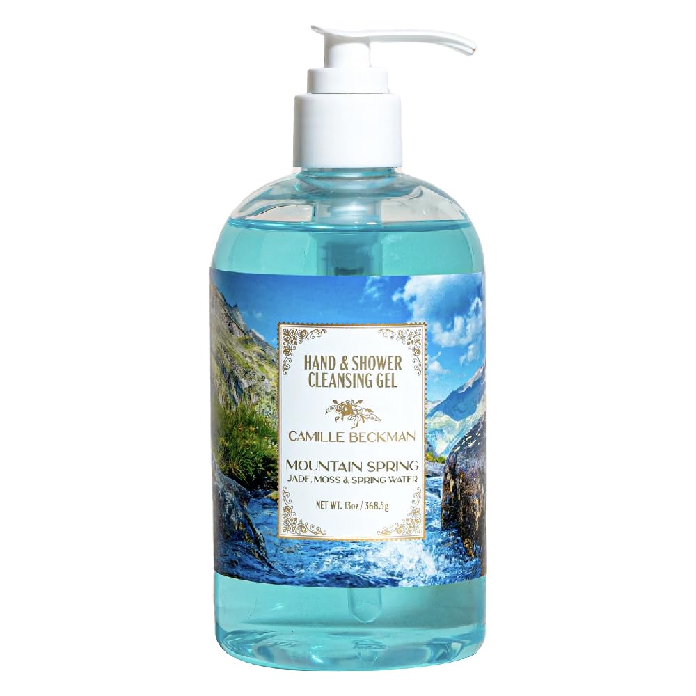 Camille Beckman Hand and Shower Cleansing Gel, Mountain Spring, 13 Ounce