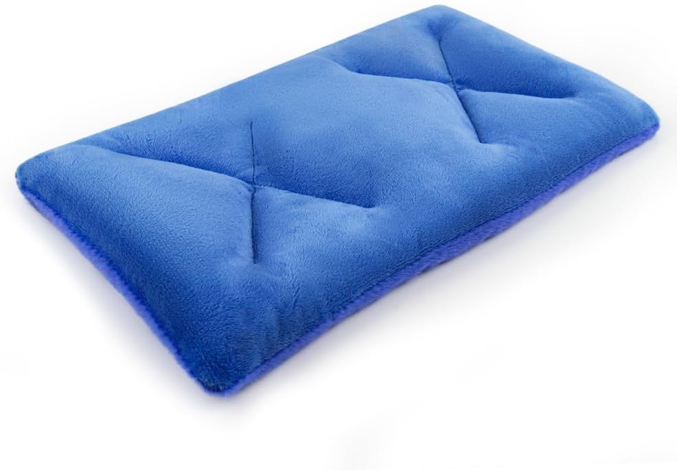 Microwave Heating Pad for Pain Relief, 6 x 12 Microwavable Moist Heat Pads for Neck, Shoulder, Back, Knee, Period Cramps, Rice Heat Pack Hot & Cold Compress Reusable & Portable, Blue