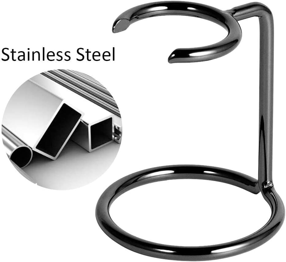 Shave Brush Stand Stainless Steel for Badger Shaving Brushes Holder Height 2.8inch/7cm Space Saver