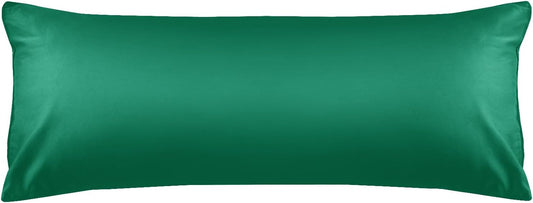 Warmstar Cotton Body Pillow Cover 1 Pack, 600 Thread Count Body Pillow case 20"x54", Long Body Pillow Case Cover Soft Breathable with Envelope Closure,Green