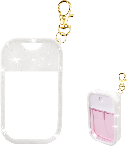 VANEST Silicone Case Compatible with Touchland Hand Sanitizer Spray, Protective Case with Keychain for Spray 1 fl oz