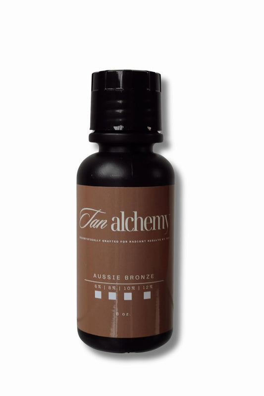 Tan Alchemy, Aussie Bronze 8 oz of 12% Dark DHA Sunless Airbrush Spray Tanning Solution