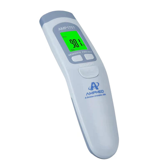 Amplim Medical Grade Forehead Thermometer for Adults, Kids, Baby, Non-Contact Digital Infrared Thermometer, Instant Read, Accurate & Fast Fever Detection, for Home, Clinic, Office Use