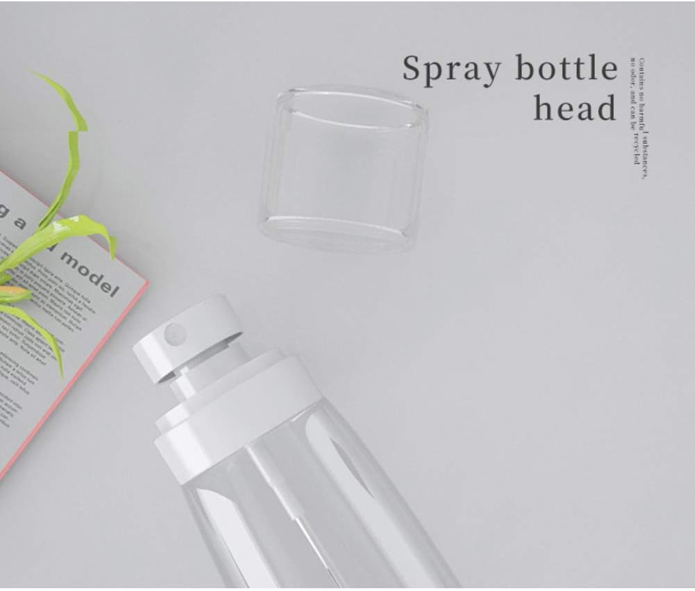 Refillable Cosmetic Spray Bottles for Fine Mist Plastic Empty Clear Refillable Travel Container Essences Rose Water Mister (2 Ounce,60ML)