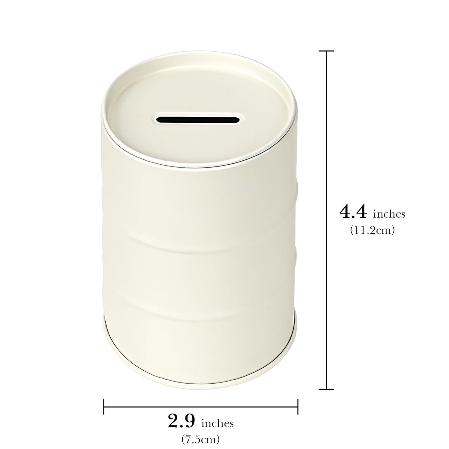 Linkidea Safety Razor Blade Disposal Container Box, Metal Razor Disposal Case Safe Bank for Storing Used Wasted Blades (White)