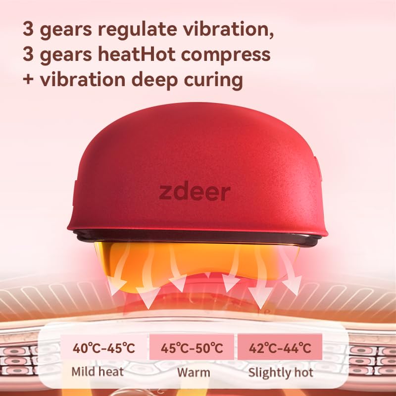 Electric Gua Sha Facial Tool – Heated Brass Face & Neck Massager with LED Red Light & Soothing Vibration, Smart Dual-Mode Design for Sculpting, Lifting & Skincare Relaxation