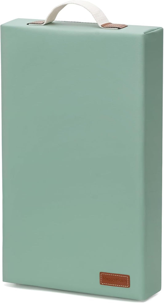 HappyPicnic Waterproof Garden Kneeling Pad - 2" Thick Soft Foam Kneeling Mat for Gardeners with Handle & Removable Cover, Knee Support for Bathing, Sage