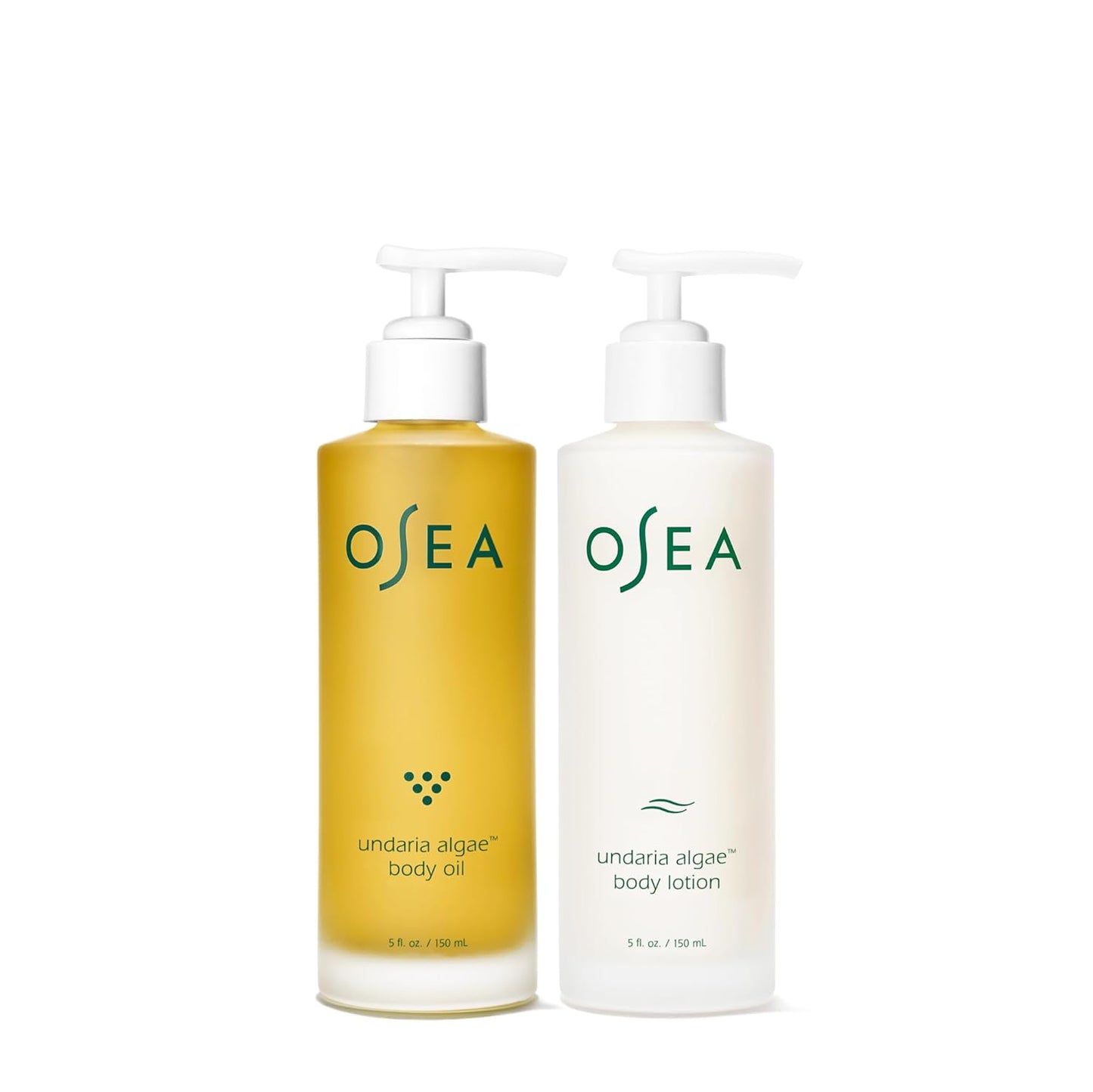 OSEA Undaria Body Bestsellers Full Size Set – Includes Undaria Algae™ Body Oil 5oz & Undaria Algae™ Body Lotion 5oz – Hydrating & Firming Body Care – Perfect Holiday Gift Set