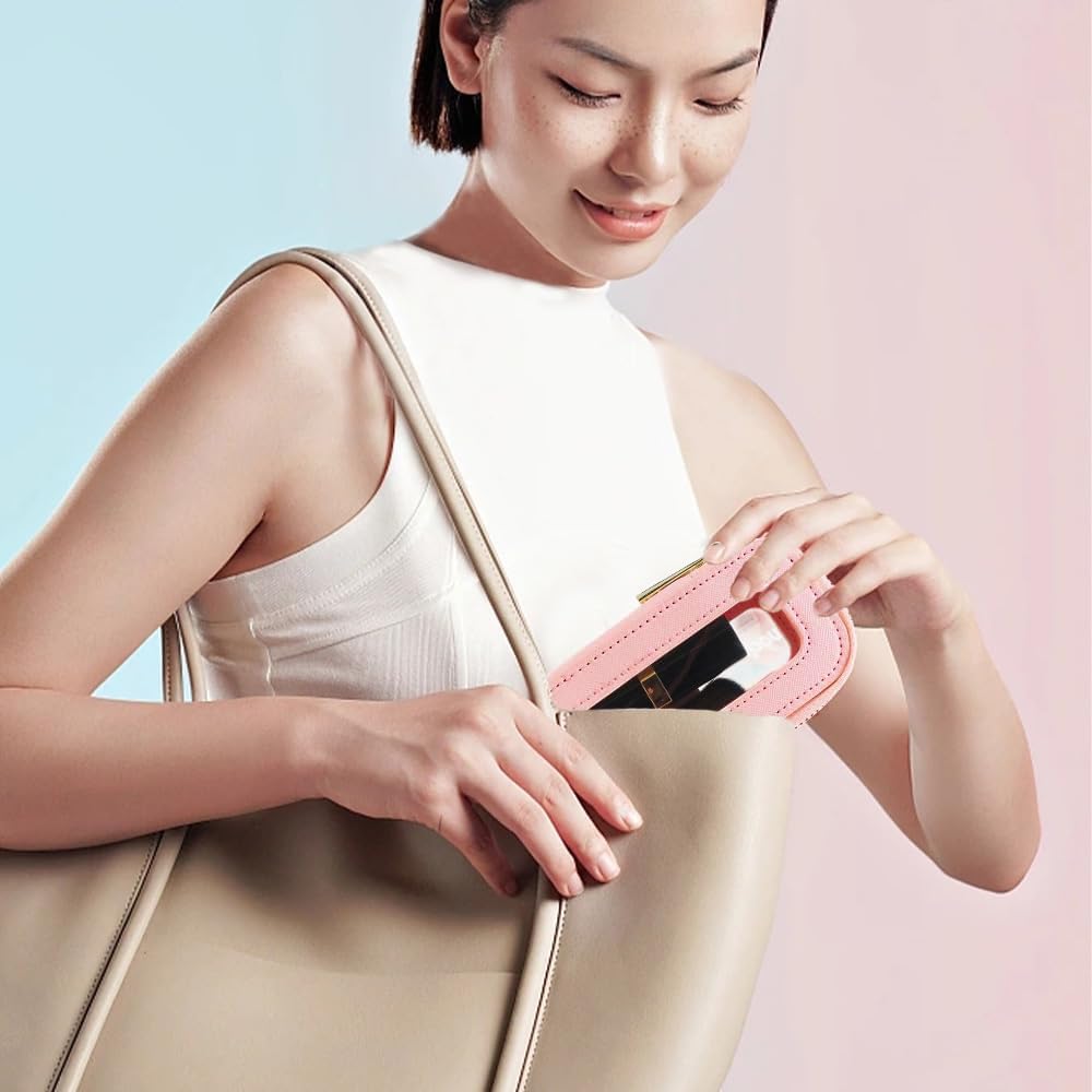 Travel Clear Makeup Bag Set, TSA Approved Cosmetic Bag Case with Zipper Portable Makeup Pouch Toiletry Bag Women Traveling Cosmetic Organizer Storage Bag Car Organizer Car Essentials for Women