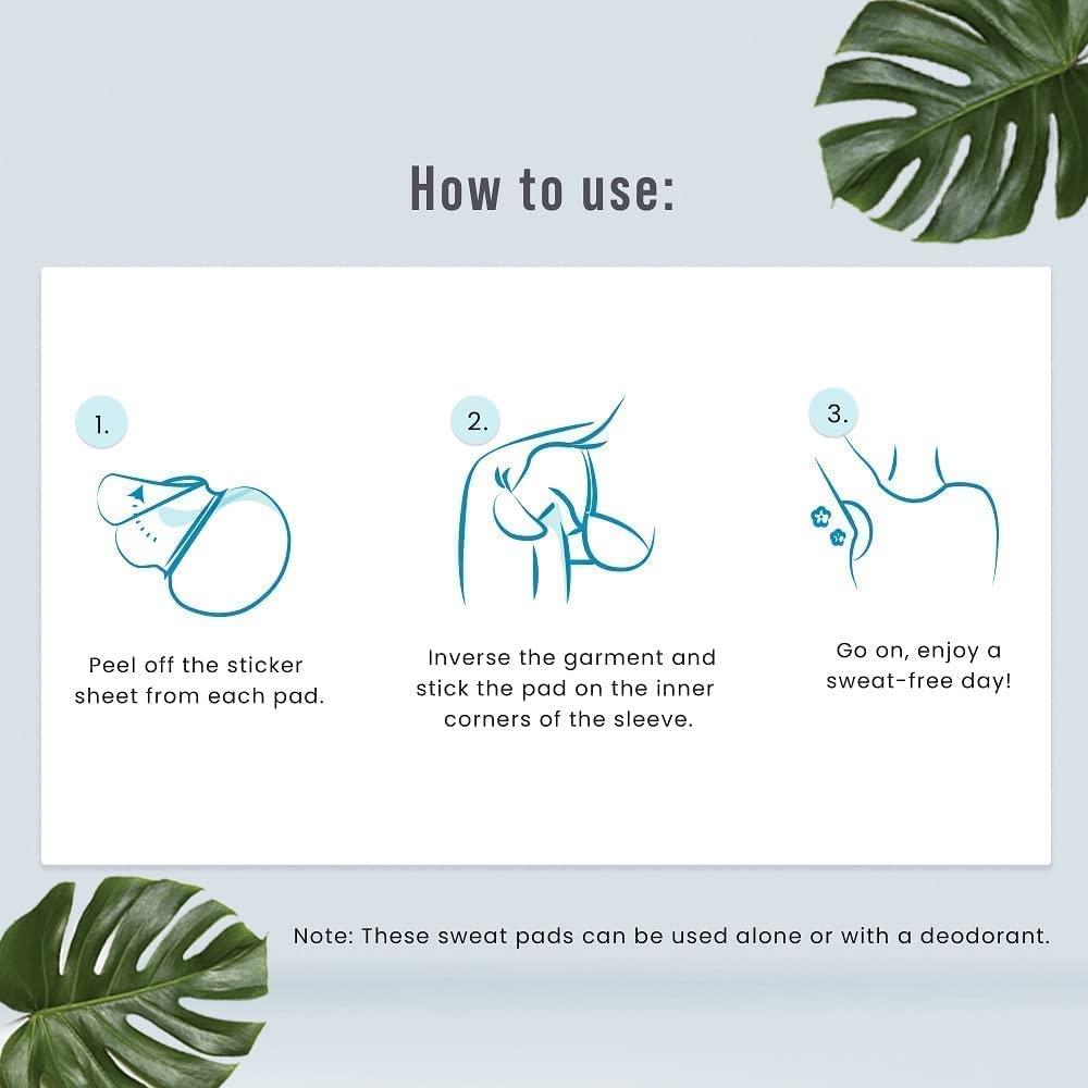 Sirona Disposable Underarm Sweat Pads for Men and Women - 24 Pads (Pack of 3) | Peel-Off | Stain Proof | Anti Perspiration