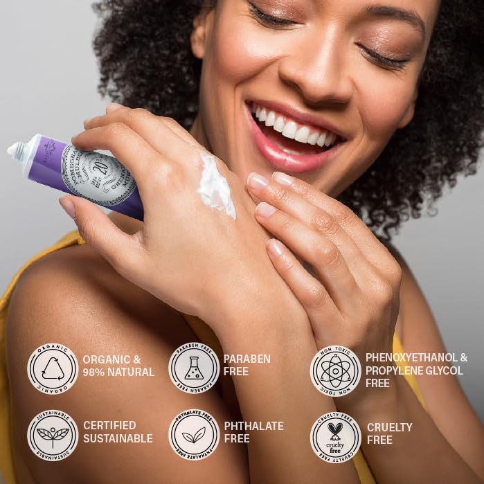 La Chatelaine 20% Shea Butter Hand Cream Travel Size, Organic Argan Oil, Moisturizing, Nourishing, Repairing, Extra-Rich Hand Lotion, Made in France, Paraben Free, 1 oz / 30ml (Pomegranate Mulberry)