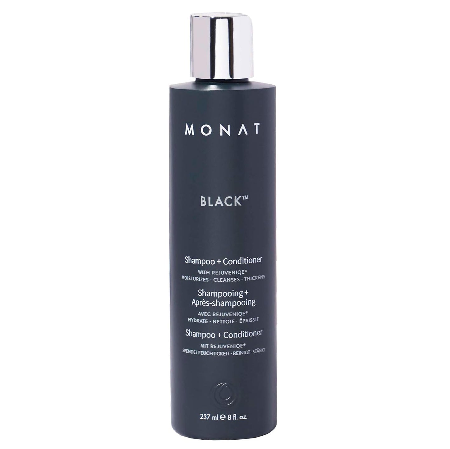 MONAT Black Shampoo + Conditioner – A 2-in-1 Formula for Optimal Hair Care in One Step – Cleanses, Conditions, and Promotes Stronger, Healthier-Looking Hair – For All Hair Types – 237ml (8.0 fl oz)