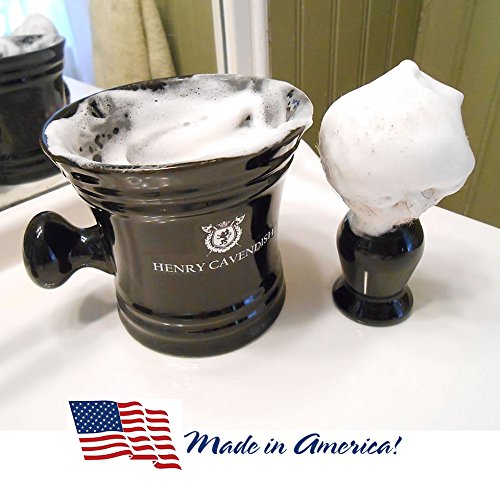 Henry Cavendish Himalaya Shaving Soap with Shea Butter & Coconut Oil. Long Lasting 4 oz Puck Refill. Mens Shave Soap. All Natural. Rich Lather, Smooth Comfortable Shave. For Ladies and Gentlemen.