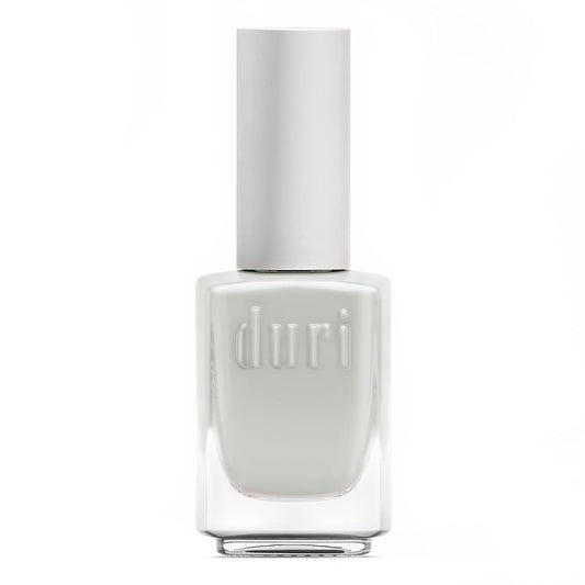 duri Nail Polish, 704 Herbal Lounge, Pastel Pale Gray with Green Tint, Full Coverage, Glossy Finish, Easy to Apply, 0.5 Fl Oz